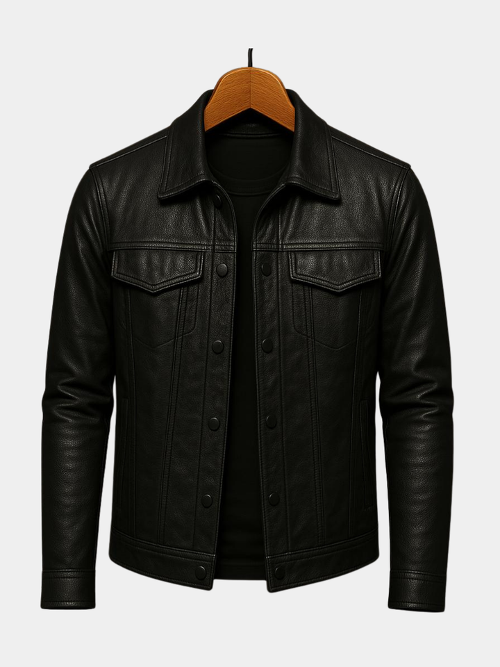 Jordan – veste motard en cuir pour homme