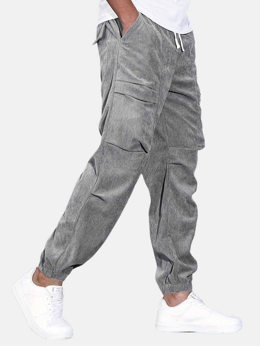 Roch – pantalon cargo en velours côtelé pour homme