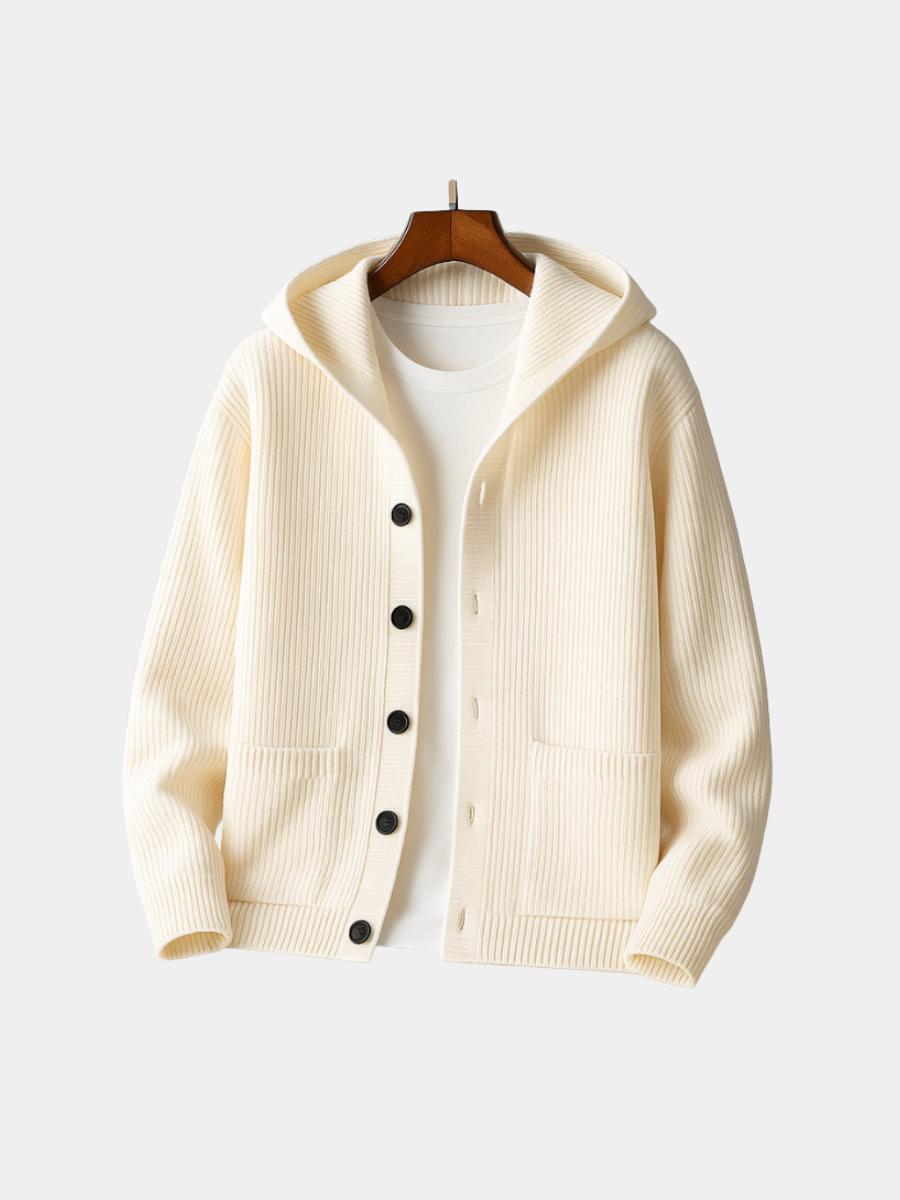 Pierre – cardigan à capuche pour homme