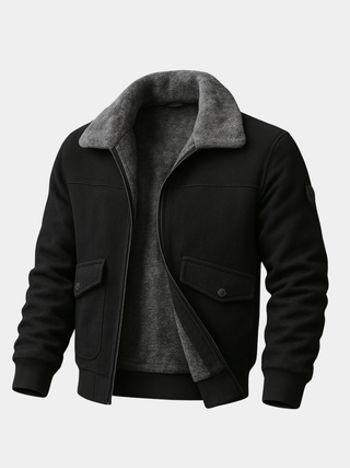 Cyprien – veste doublée fausse fourrure pour homme