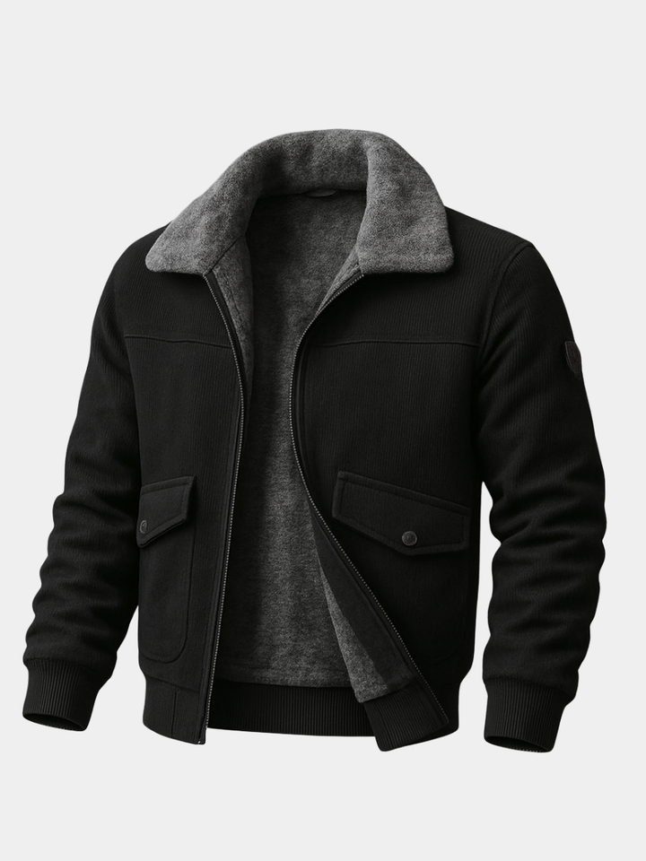 Cyprien – veste doublée fausse fourrure pour homme