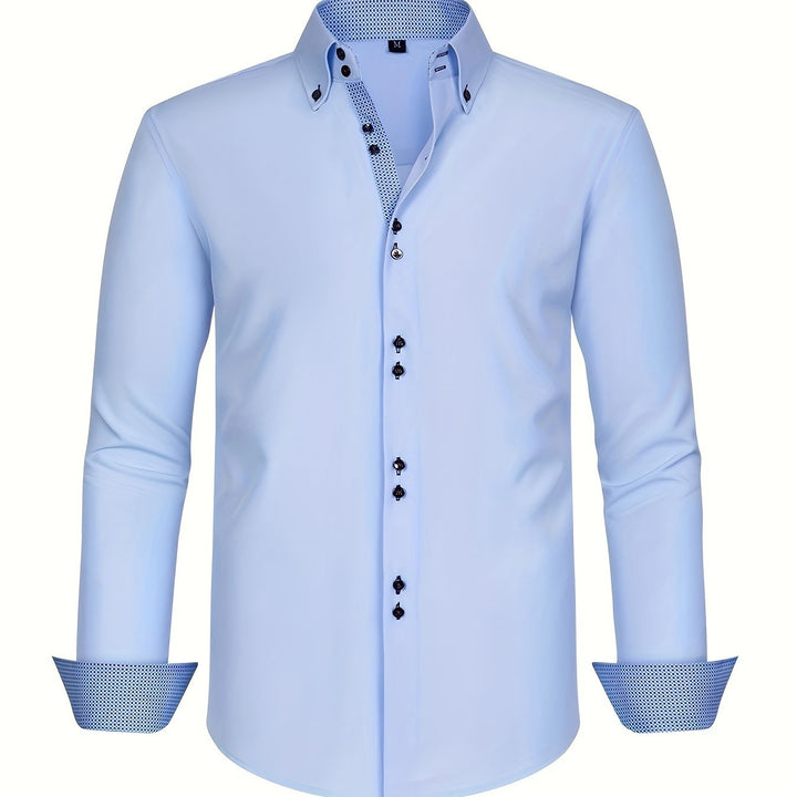 Adrien | Chemise légère à détails contrastés