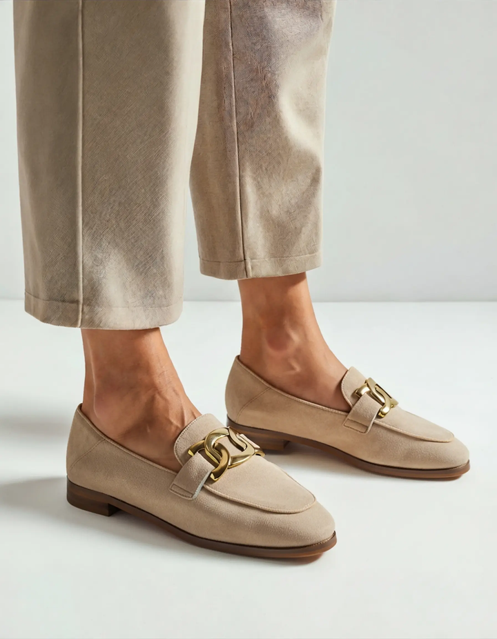 Duchesse – mocassins en daim pour femme