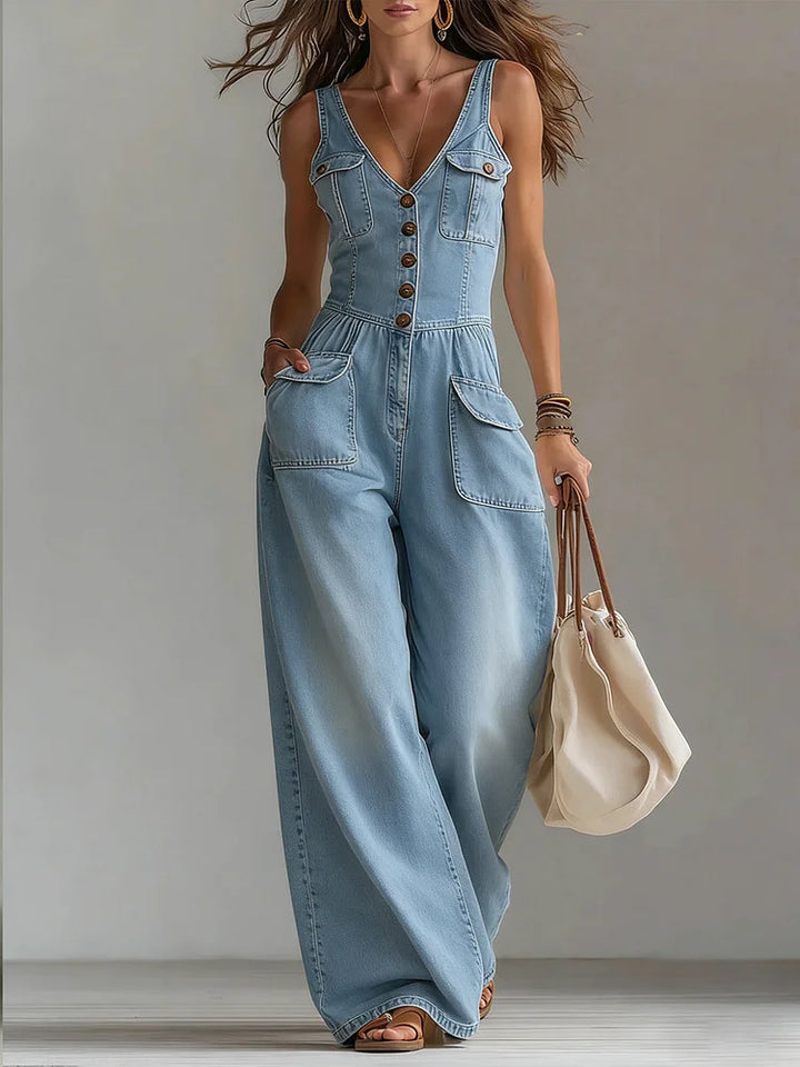 Agathe | Combinaison en jean ample