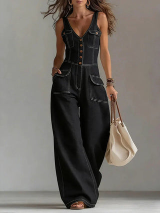 Agathe | Combinaison en jean ample