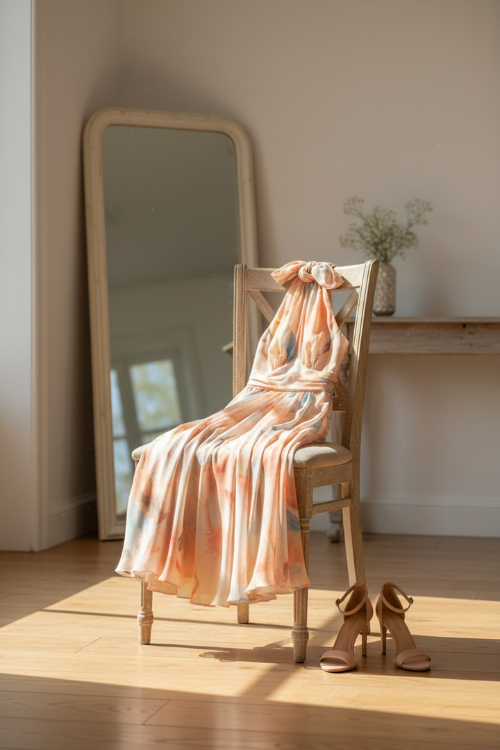 Esther | Robe à col américain