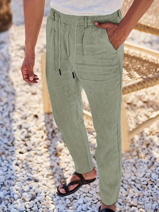 Martial | Pantalon large en lin à cordon