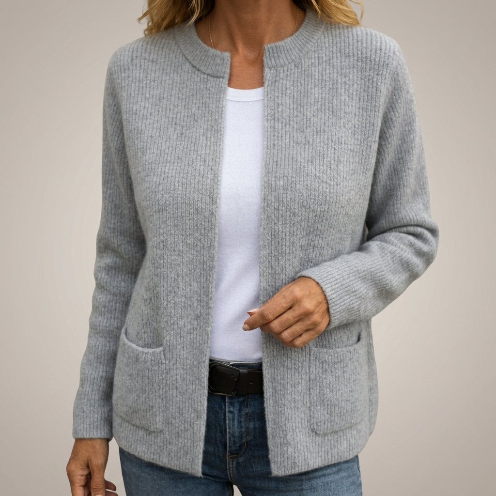 Rosalie – gilet zippé douillet à poches pour femme