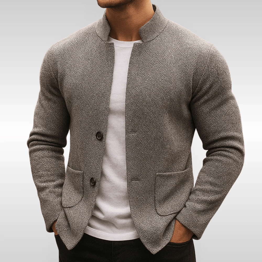 Élie – gilet en maille texturée pour homme