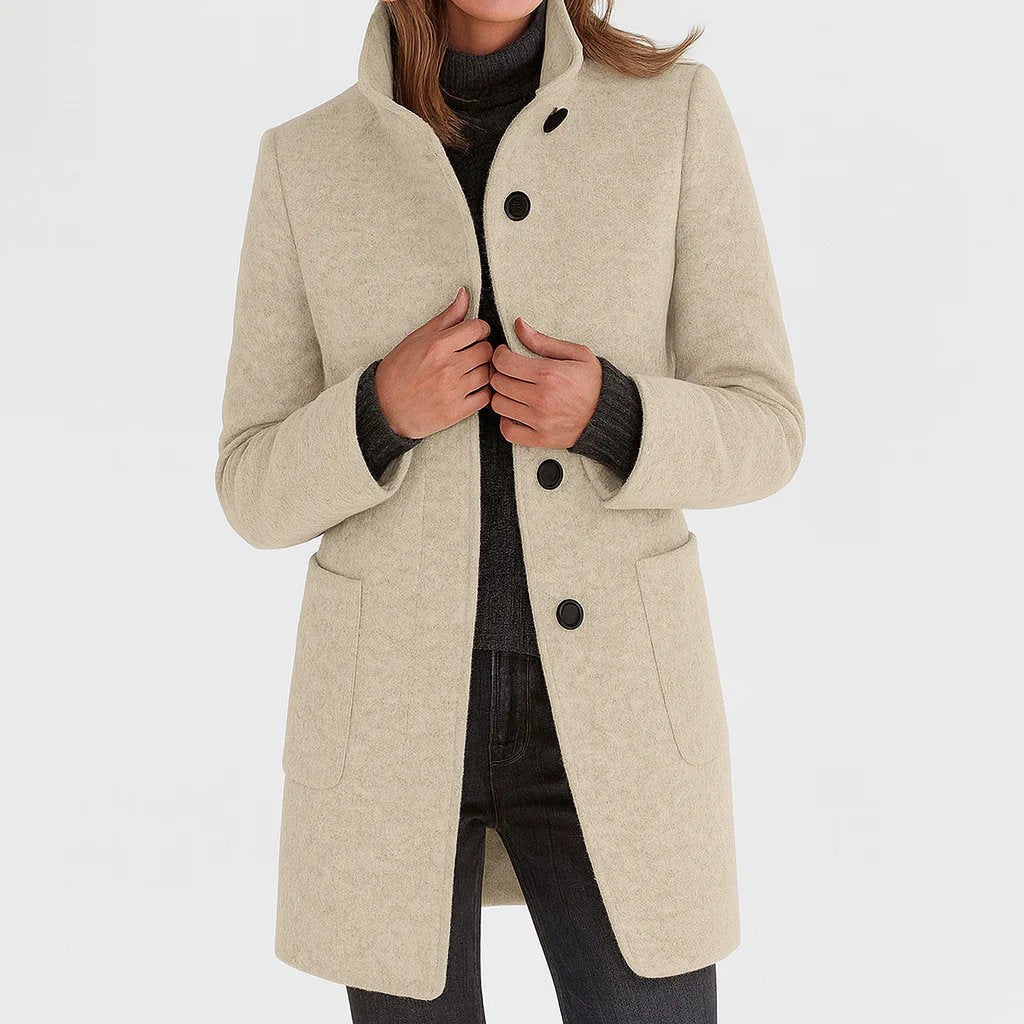 Joséphine | Manteau élégant à col montant