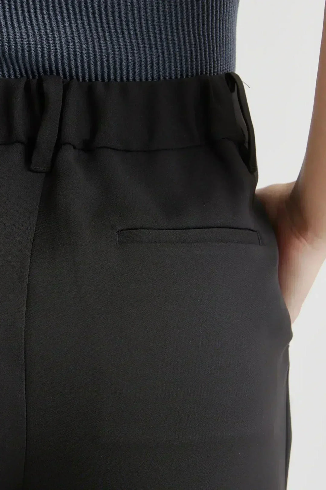 Marine | Pantalon jambes larges