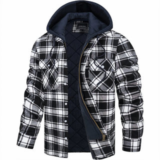 Hubert | Veste à carreaux à capuche