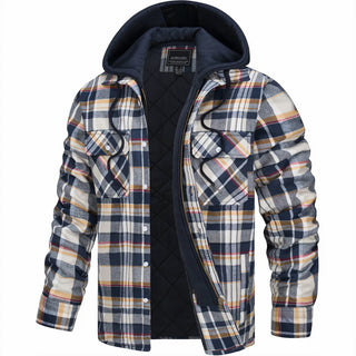 Hubert | Veste à carreaux à capuche