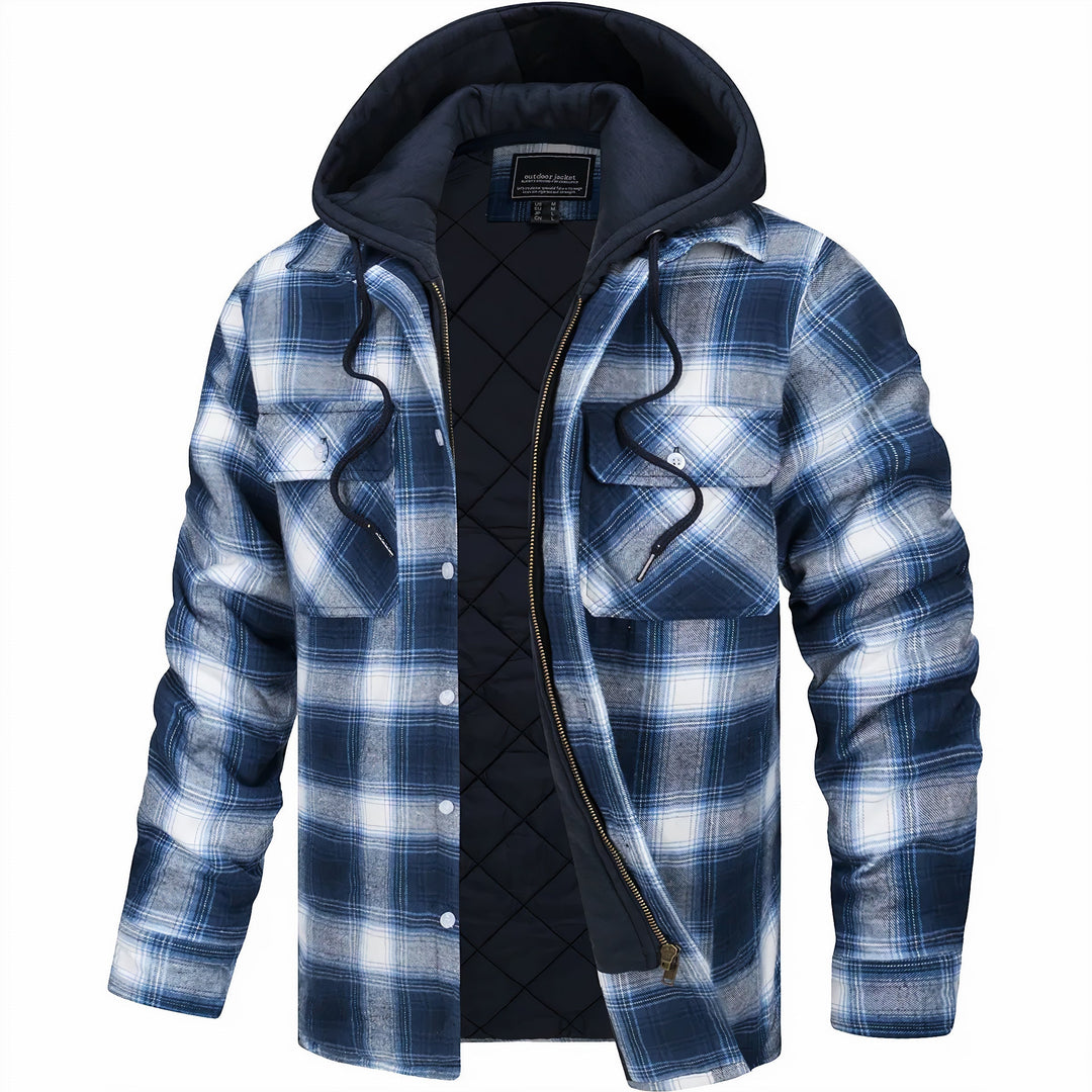 Hubert | Veste à carreaux à capuche