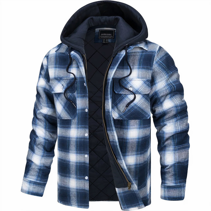 Hubert | Veste à carreaux à capuche
