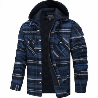 Hubert | Veste à carreaux à capuche