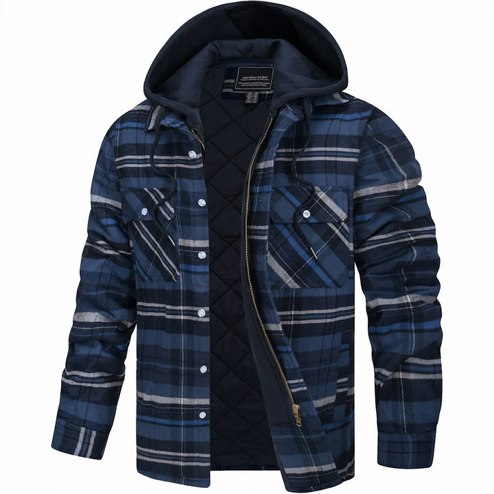 Hubert | Veste à carreaux à capuche